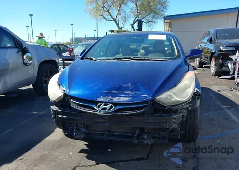 2013 Hyundai Elantra Gls from USA, damaged, VIN KMHDH4AE5DU874012